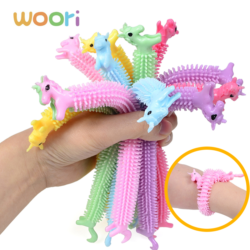 Jump Rope - 1/10 stücke Einhorn Ziehen Stretchy Wurm