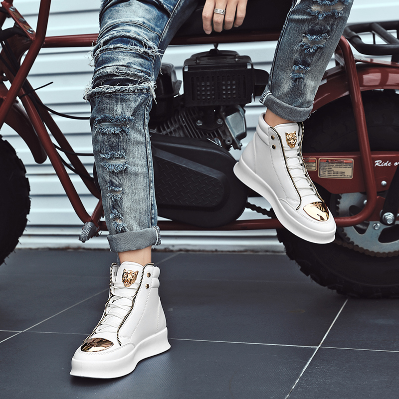 Skateboard - Mode High Top Leder Männer Schuhe