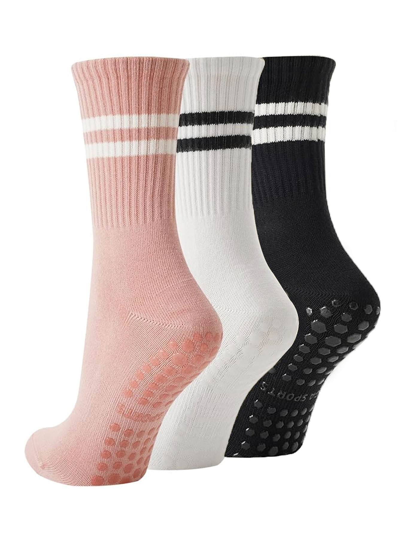 3 Paar Yoga-Socken, rutschfest – Yoga Mat Bewertung und Preis