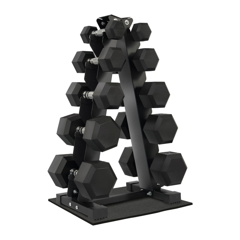 Hantelset mit gummierten Sechs – Dumbbell Set Bewertung und Preis