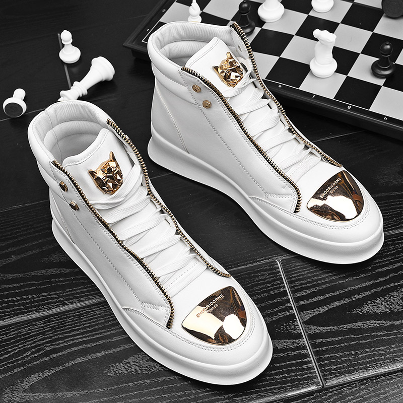 Mode High Top Leder Männer Sch – Skateboard Bewertung und Preis