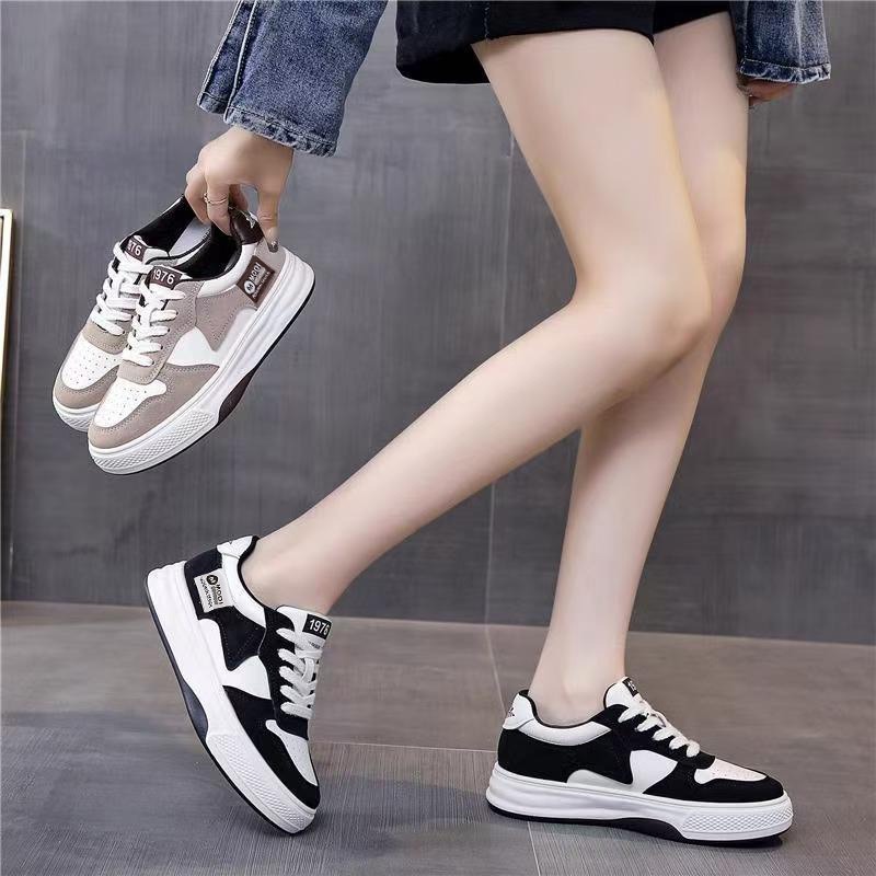 Damen Schwarz-Weiß Color-Block – Skateboard Bewertung und Preis